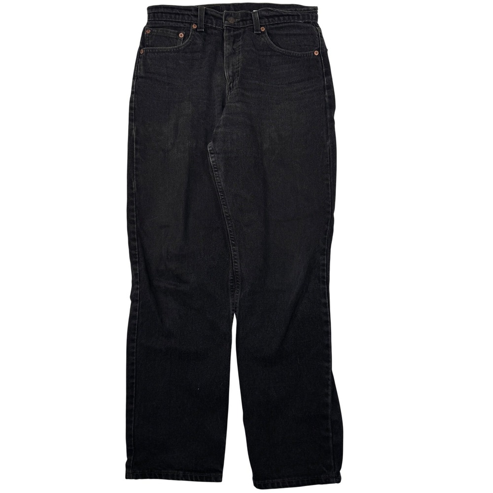 Vintage Levis 550 30x30 Black Straight 90s Made in USA Men's Jeans